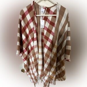 NWT Sonoma blanket style sagas/cape